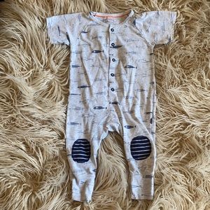 Petit Lem Baby Boy Fish Romper